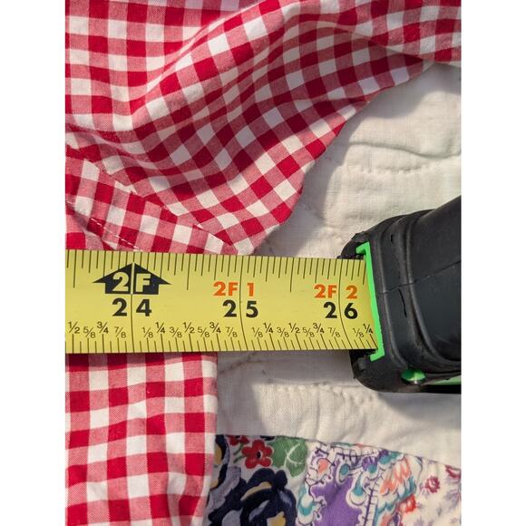 Ralph Lauren Classic Fit Red Gingham Check Cotton Button Down Shirt Mens Size L - Picture 6 of 10